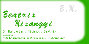 beatrix misangyi business card