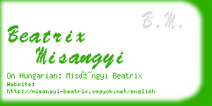 beatrix misangyi business card